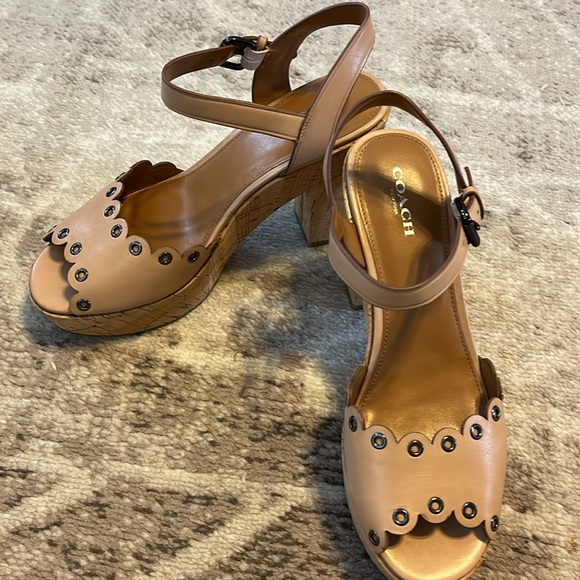 NWT COACH APRIL SOFT VEG LEATHER IN BEECHWOOD COLOR, SIZE 8M - Picture 8 of 10